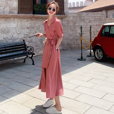 French Long Dress Purple Chiffon Dress