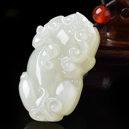 Hetian jade charm transfer brave pendant